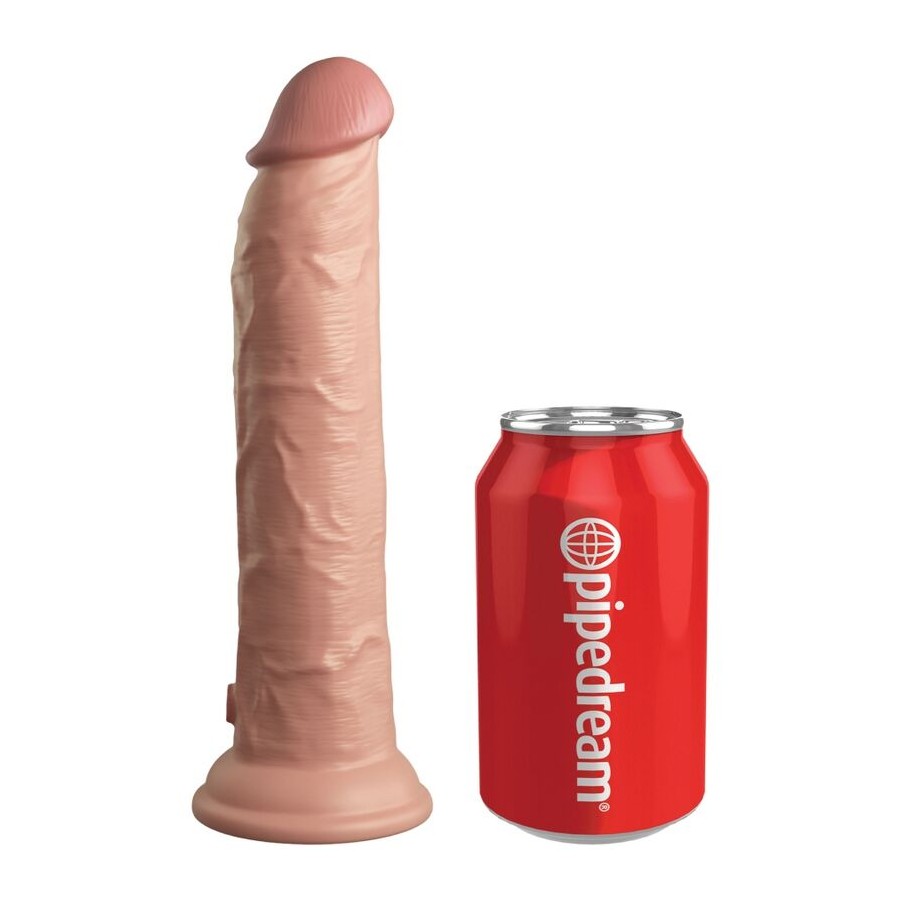 KING COCK - ELITE REALISTIC DILDO VIBRATOR  SILICONE REMOTE CONTROL 23 CM